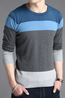 Men  Sweater Autumn Sport Sweaters Leisure Pullover Male Sweater Striped Slim Sweaters Men