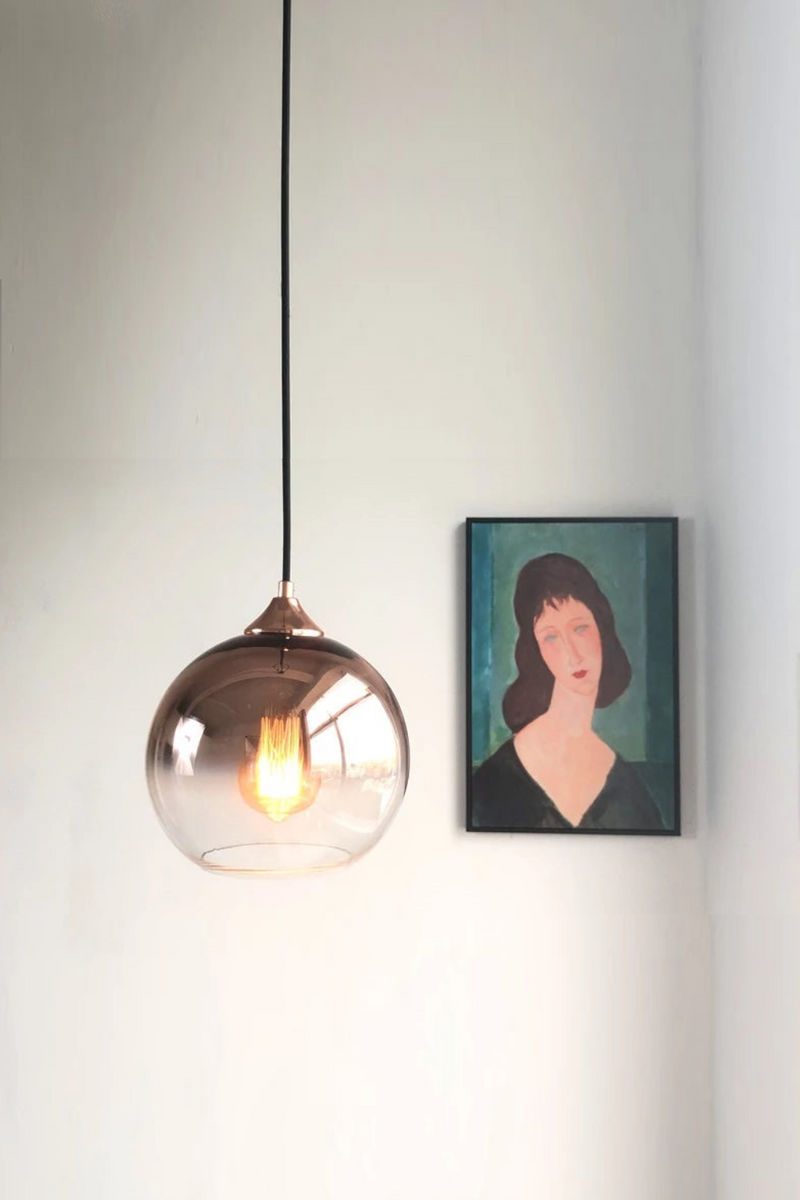 Modern Mirror Glass Balls Pendant Lamp Decor Nordic Home Lighting Fixtures