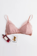 Bra Natural Silk Fine Shoulder Strap Triangle Cup Steel Ring Free for Women