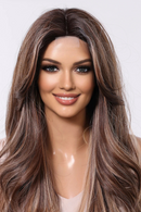 Blonde Wigs Long Wavy Wig with Lace Hairline for Women Party Fiber Soft Hair