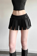 Mini Skirts Women Summer Trend Unique Metal Buckle Patchwork Street Versatile Wild Style Classic Bottoms
