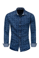 Men's Spring Autumn Casual Lapel Single Breasted Shirt