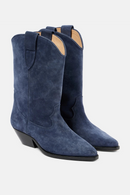 Boots Winter Autumn Mid Calf Block Heel Slip On Sexy Pointy Toe Runway Dress Shoes