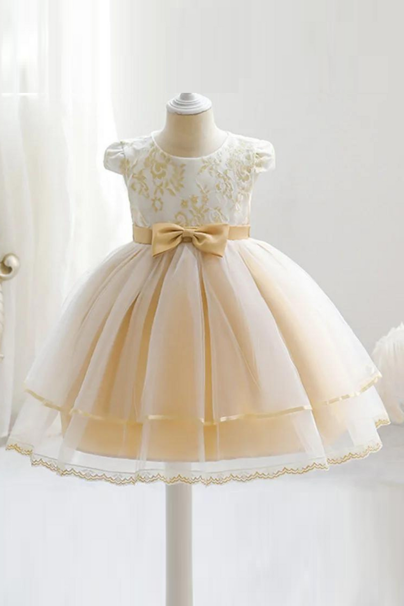 Summer Lace Princess Dresses For Kids Birthday Dress Flowers Girls Dress Children's Birthday Party Costume Infant Dress