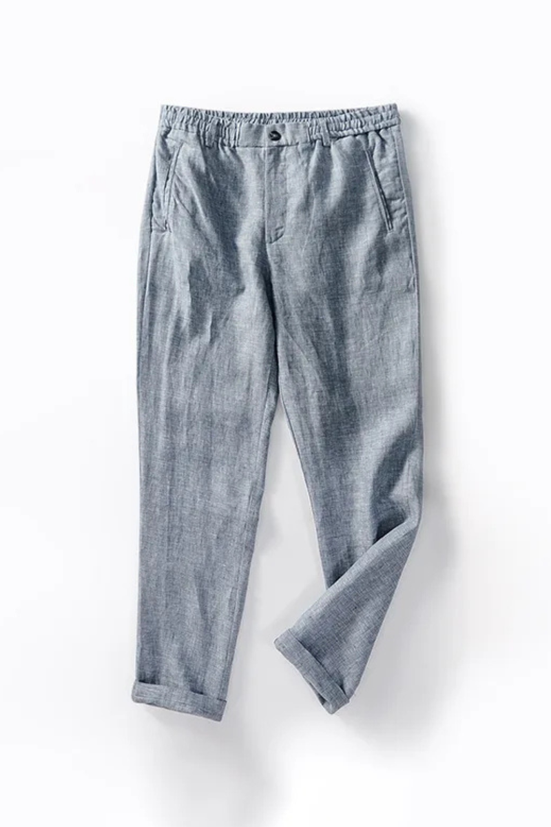 Linen Men Dress Pants Summer Pants Men Loose Trousers