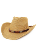Western Hat Sun Hat For Men Summer Hats For Women Lady Straw Hat With Alloy Feather Beads Beach Cap Panama