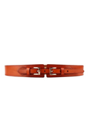 Genuine Leather Vintage Dress Belts for Women Wide Elastic Double Down Jacket Waistbands