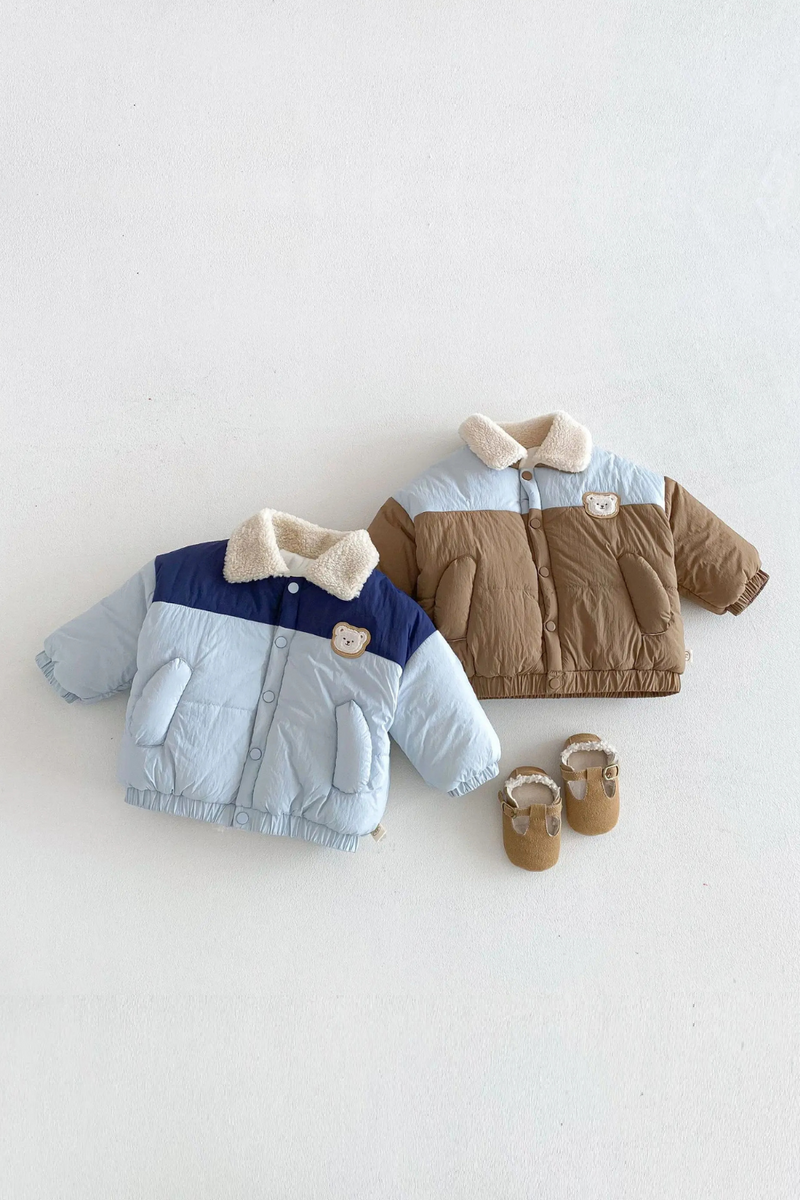 Jacket Winter Boys Thick Coat Baby Teddy Bear Winter Clothes Cotton Jacket