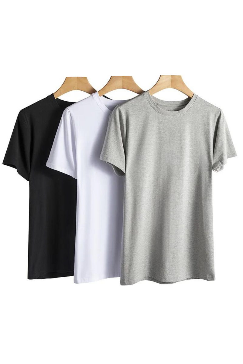 Cotton Summer Men‘s T-shirt Tops Tees Pure Men