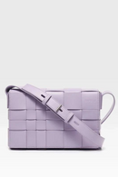 Handbag Woven Genuine Leather Box Bag Shoulder Crossbody Purse Women's Female Luxury Classical