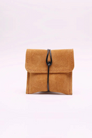 Split Leather Coin Purse Coin Bag Card Holder Bag Pouch Calabash Jewelry Packing Bags