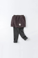 Winter kids girls solid pockets pants children boutique casual full-length pants