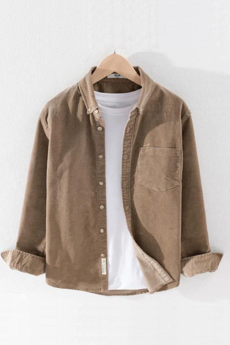 Corduroy shirt men shirts for men trendy cotton shirt mens comfortable shirts male