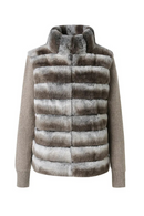 Fur Winter Coat Women Thick Warm Stand Collar Knitting Jacket Lady Outwear