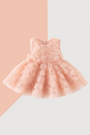 Summer Newborn Girls Clothes Cute Birthday Flowers Toddler Princess Kids Dress Baby Dresses