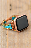 Natural Stones Watch Strap 38mm/44mm Boho Smartwatch Bracelet For Iwatch Series 1-7