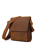 Men Leather Messenger Bag Male Genuine Leather Crossbody Bag Men's Travel Tablet Shoulder Bag