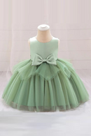 Ceremony Voile Birthday Dress For Baby Girl Clothes Baptism Bow Princess Dress Girls Dresses Party Wedding Gown