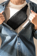 Chest Bag Men Genuine Leather Luxury Handmade Male Storage Crossbody Shoulder Handbag