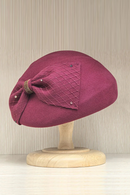 Wool Felt Beret Winter Hats for Women Bow Veil Fascinator Hat Dressy Cocktail Pillbox Hat Wedding Bridal