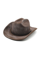 Western Cowboy British Felt Big Edge Sunshade Gentleman Fireproof Design Top Hat