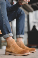 Men’s Luxury Original Leather Chelsea Boots British Style Ankle Boots Winter