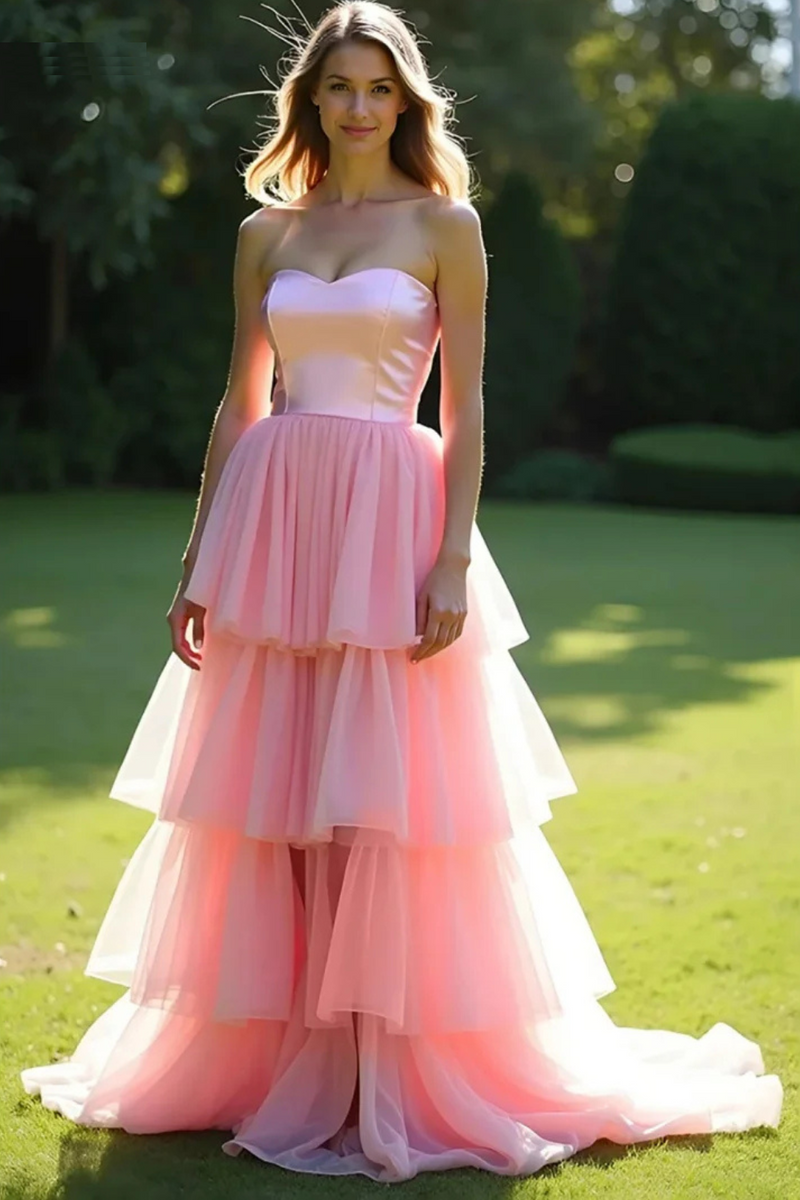 Evening Dresses Woman Elegant Dresses for Special Event Custom Made Ball Gown Multi-layer Party Dress