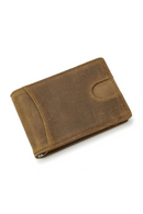 Simple Design Money Clip Wallet Money Purses Design Dollar Card Leather Men Thin Wallet