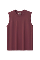 Summer American Sleeveless T-shirt Men's Washed Casual Fitness