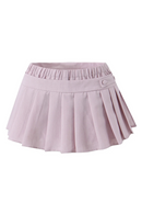 Mini skirt clothes kawaii skirts for women pleated high waisted skirt with shorts pink