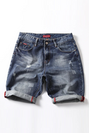 Summer Men Classic Denim Shorts Jeans Simple Youth Loose Casual Shorts