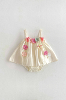 Baby Girls Summer Clothing 0-2Y Girl Infant Flower Suspender Bodysuit Straps Jumpsuit