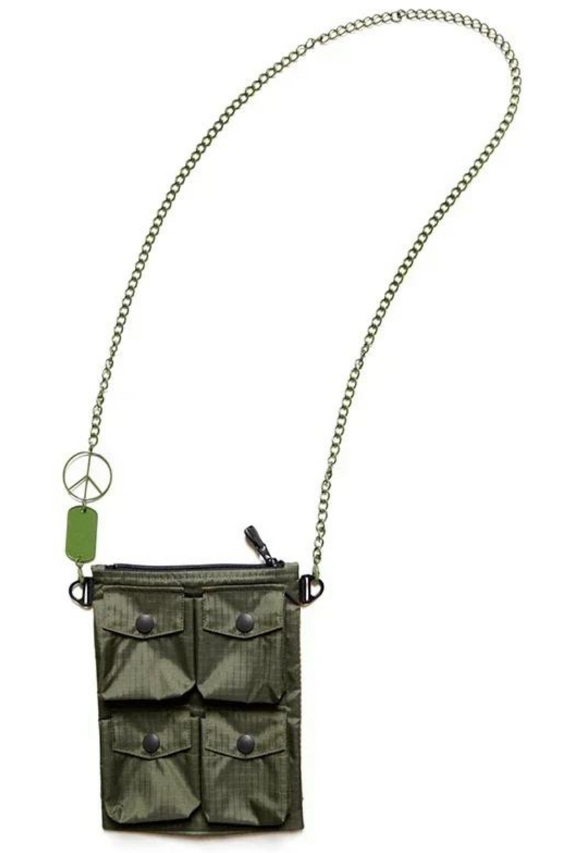 Military Green Nylon Men's and Women's One Shoulder European American Messenger Bag