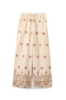 Autumn Women Clothing American Versatile Casual Series Embroidered Loose Pants