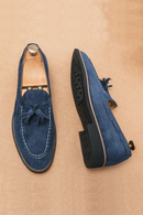 Loafers Men Pointed Suede Leather Casual Shoes Wedding Dress