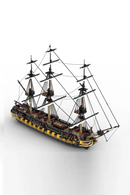 frigate brick set Royal navy warship model Admiralty full rigged ship buildings block kit