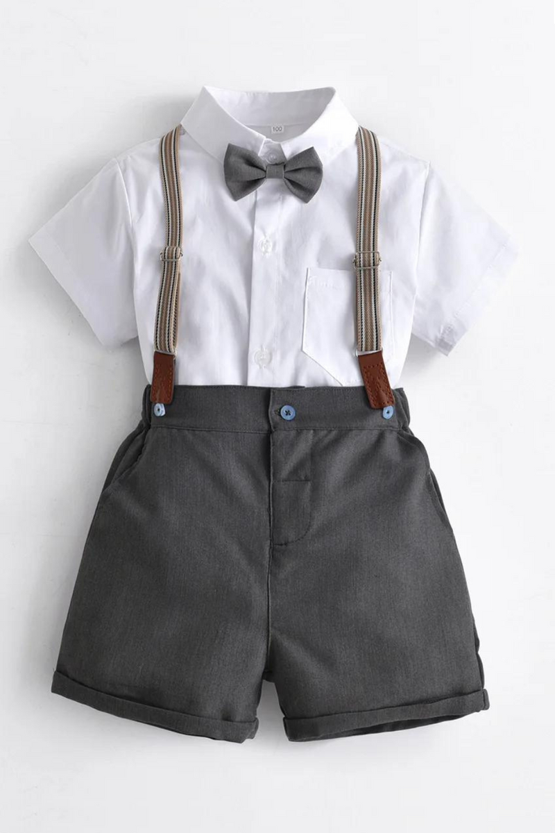 Summer Formal Children's Dress Suit Flower Boy Wedding Party Performance Costume Kids Blazer Vest Pants Clothes Set