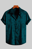 Men's Embroidered Shirt  Short Sleeve Shirt Casual Summer Beach Button Down Shirts