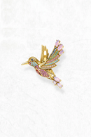 Pendants Golden Hummingbird 925 Sterling Silver Lightness Elegance Gift For Women