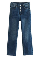 High Waist Button Zipper Fly Straight Long Pants Women High Stretch Cotton Loose Trousers Pants