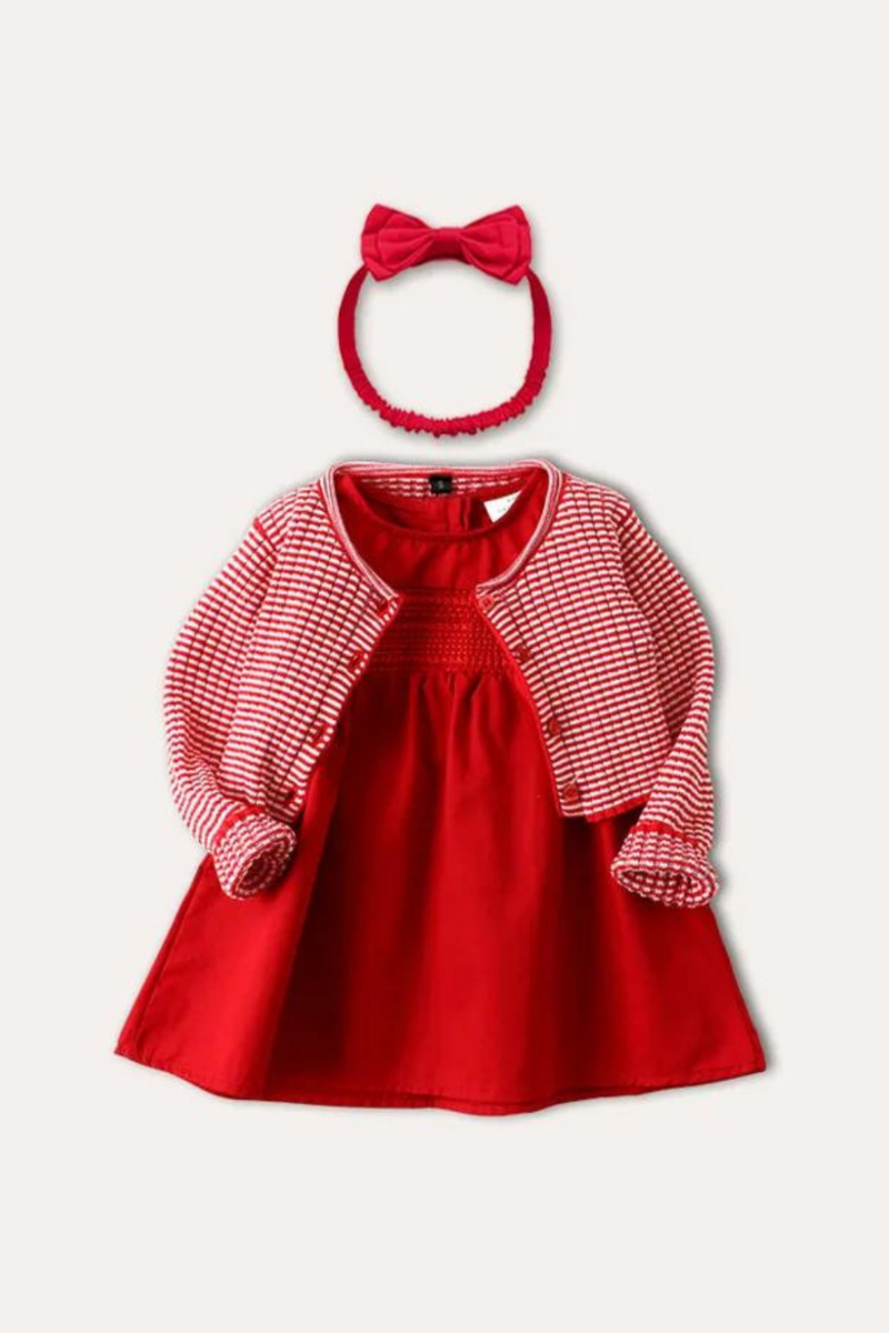 Spring autumn Long Sleeve Baby Girls Dress For Girl Christening Birthday Party Toddler