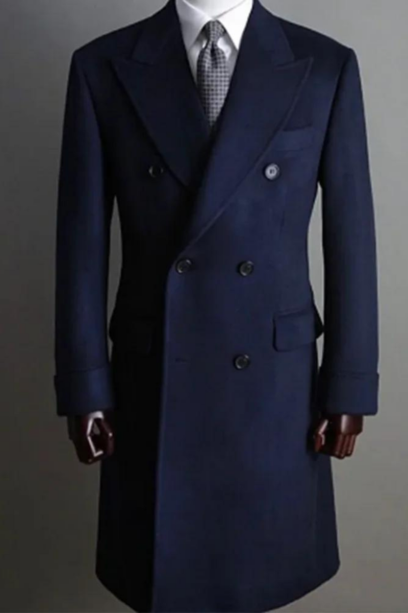 Autumn Winter Men Suits Long Coat Thick Wool Men Jacket England Blazer