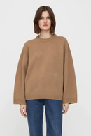 Women Simple and Versatile Geometric Square Embroidery Sweater Loose Wide-sleeved Wool Knit Sweater and Winter