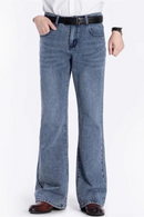 Denim Trousers Boot Cut Jeans Men's Clothing Casual Business Flares Pants