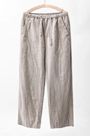 Summer Thin Linen Trousers For Man Casual Loose Breathable Male Pants