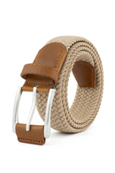 Woven Braided Belt for Junior Casual Jeans Pants Golf Belt Canvas Belt