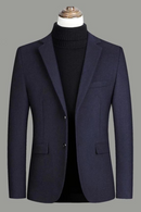 Woolen Top Solid Business Casual Slim Men's Suit Social Business Tuxedo Warm Wear-resistant Jacket Groom Dress