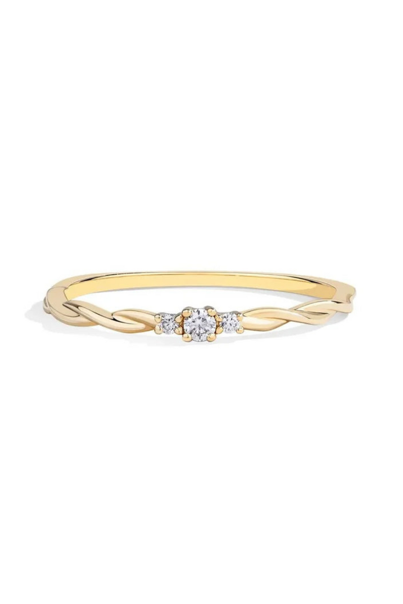 Moissanite Diamond Ring for Women Half Bind Stackable Engagement Anniversary Jewelry Gifts