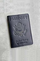 Genuine Leather Passport Cover USA Travel Men Genuine Leather Cover The Passport America Passport Pouch