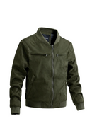 Men Bomber Jackets Vintage Casual Baseball Jacket Autumn Winter Windproof Outwear